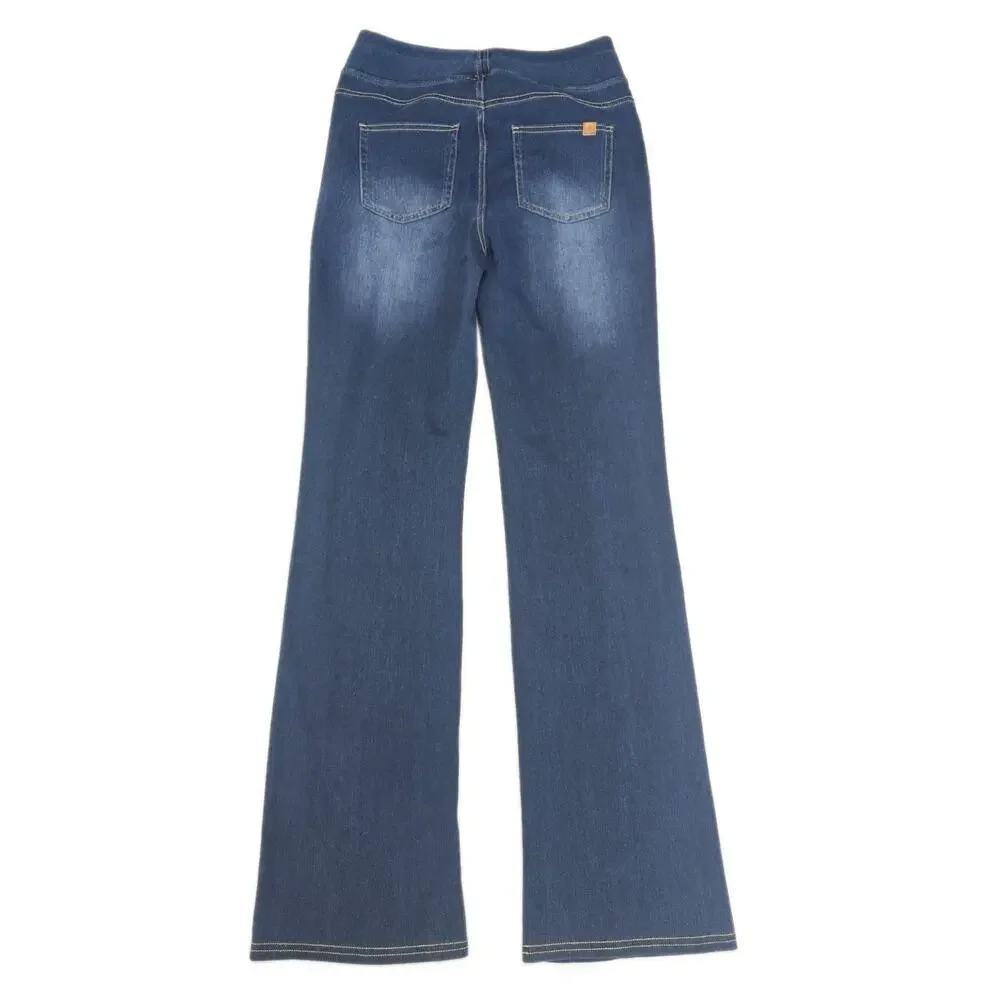 NWT Halara Flex High Waisted Bootcut Jeans Women's Small Blue Stretch Denim